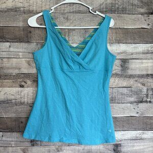 Mountain Hardwear Tonga Solid Cami Tank Top Size S Active Fit Blue